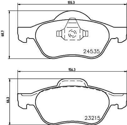 Brake Pad Set, disc brake (T1693)