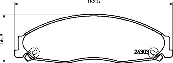 Brake Pad Set, disc brake (T1573)