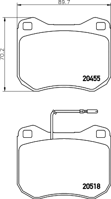 Brake Pad Set, disc brake (T4099)