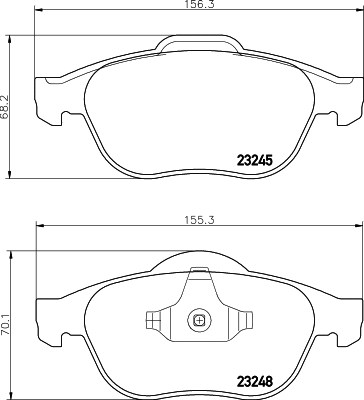 Brake Pad Set, disc brake (T1214)