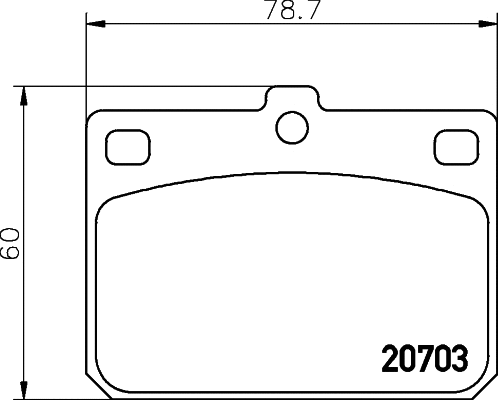 Brake Pad Set, disc brake (T0843)