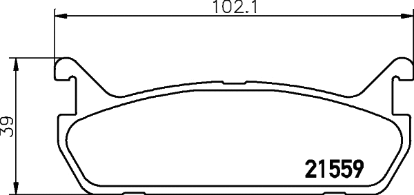 Brake Pad Set, disc brake (T3032)