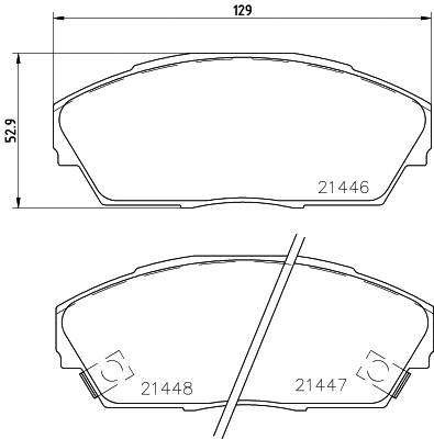 Brake Pad Set, disc brake (T0370)