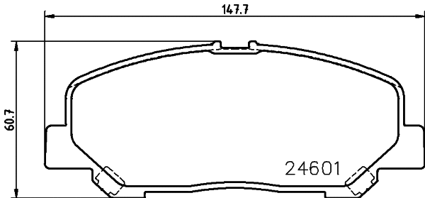 Brake Pad Set, disc brake (T1823)