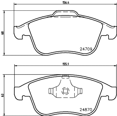 Brake Pad Set, disc brake (T1895)