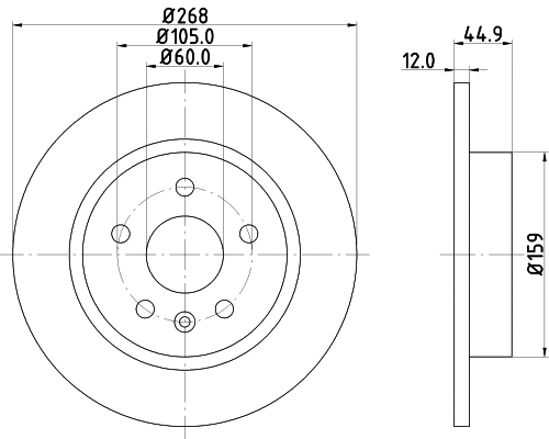 Brake Disc (55055)