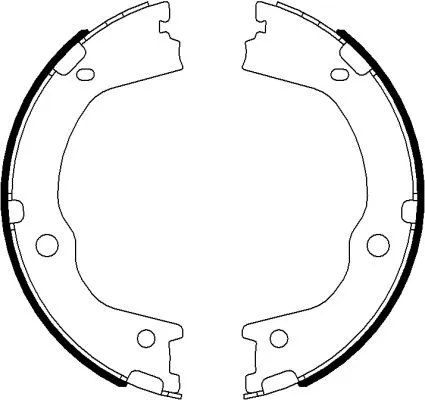 Brake Shoe Set, parking brake (H1767)
