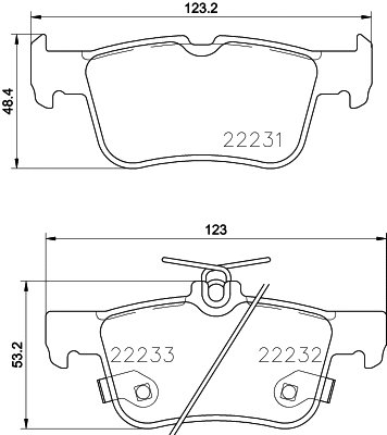 Brake Pad Set, disc brake (T2476)