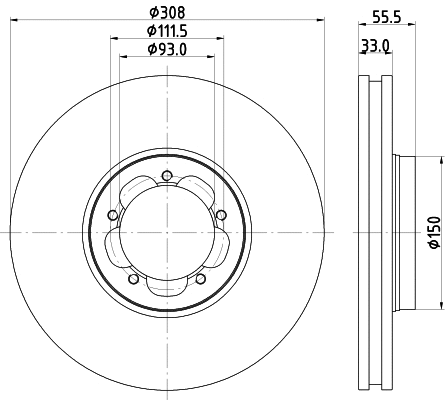 Brake Disc (55730)