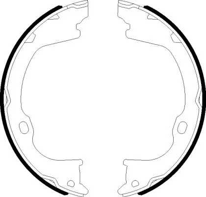 Brake Shoe Set, parking brake (H1793)