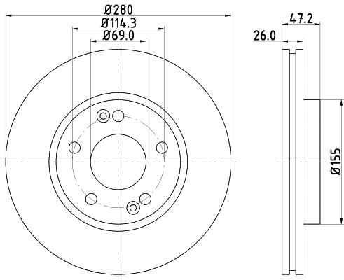 Brake Disc (54616)