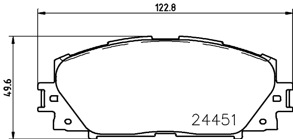 Brake Pad Set, disc brake (T1814)