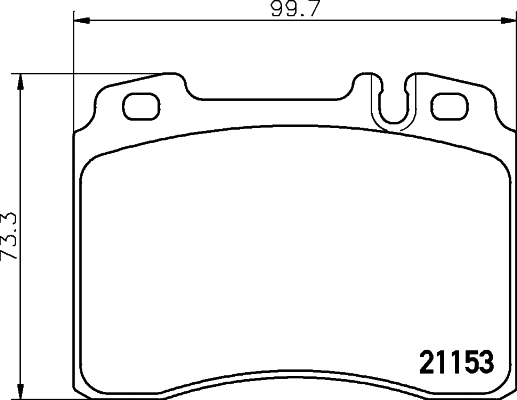 Brake Pad Set, disc brake (T1126)