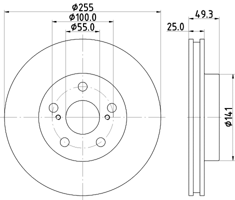 Brake Disc (55250)