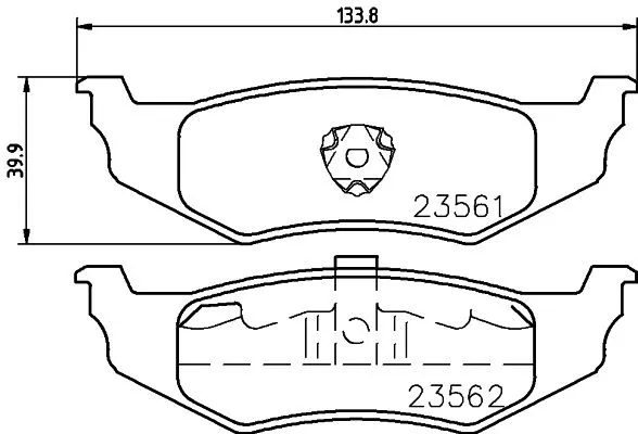 Brake Pad Set, disc brake (T5145)