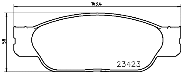 Brake Pad Set, disc brake (T5132)