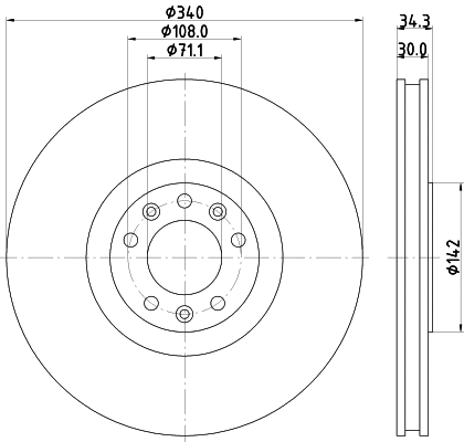Brake Disc (55682)