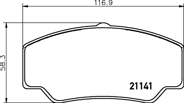 Brake Pad Set, disc brake (T0348)