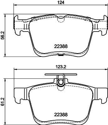 Brake Pad Set, disc brake (T2927)