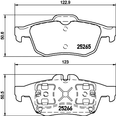Brake Pad Set, disc brake (T3133)