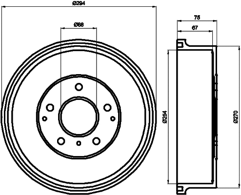 Brake Drum (61220)