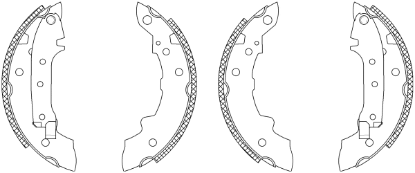 Brake Shoe Set (Q0075)