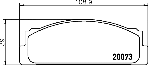 Brake Pad Set, disc brake (T0616)