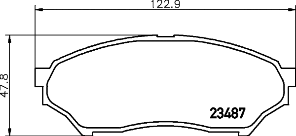 Brake Pad Set, disc brake (T1257)