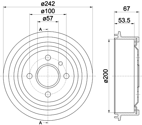 Brake Drum (62402)