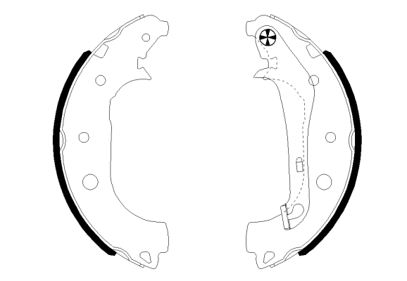 Brake Shoe Set (H1823)
