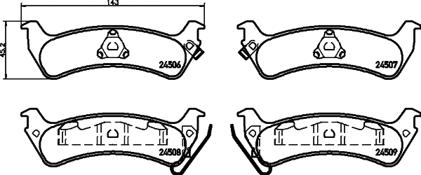Brake Pad Set, disc brake