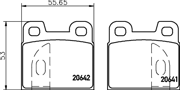 Brake Pad Set, disc brake (T4077)