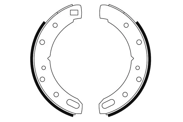 Brake Shoe Set, parking brake (H1694)