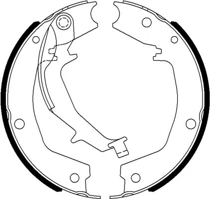 Brake Shoe Set, parking brake (H1771)