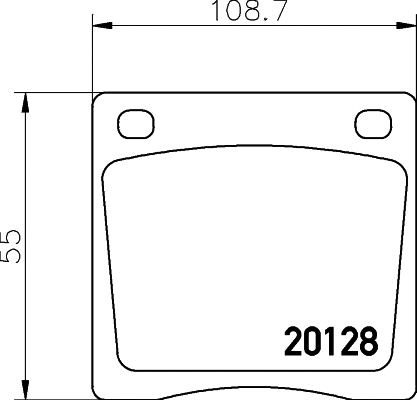 Brake Pad Set, disc brake (T0800)