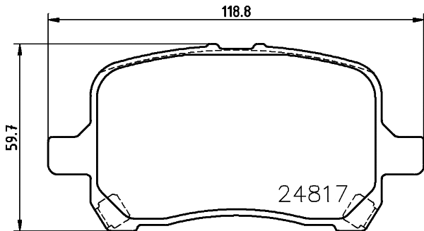 Brake Pad Set, disc brake (T1875)