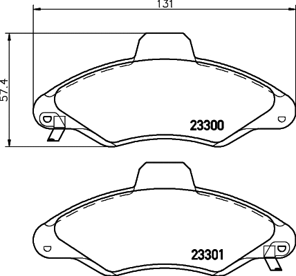 Brake Pad Set, disc brake (T9069)