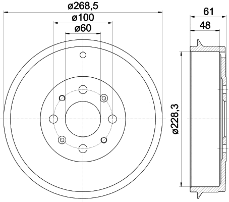Brake Drum (61272)