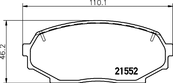 Brake Pad Set, disc brake (T3060)
