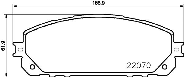 Brake Pad Set, disc brake (T2467)