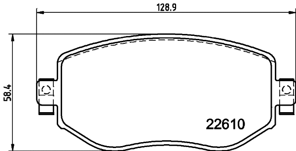 Brake Pad Set, disc brake (T2660)
