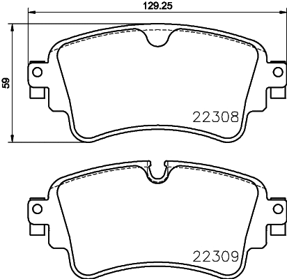 Brake Pad Set, disc brake (T2528)