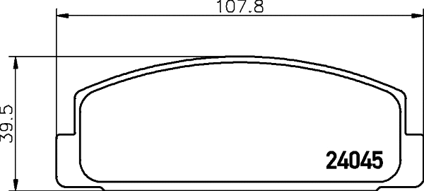 Brake Pad Set, disc brake (T1428)