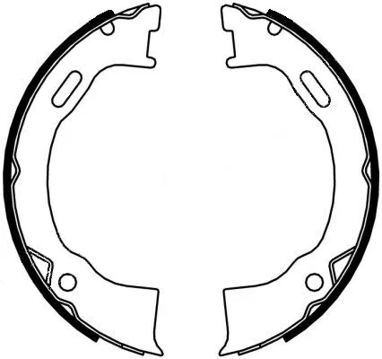 Brake Shoe Set, parking brake (H1719)