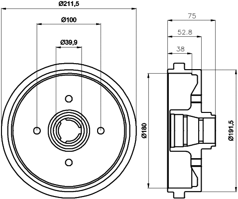 Brake Drum (63905)