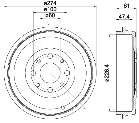 Brake Drum (61452)