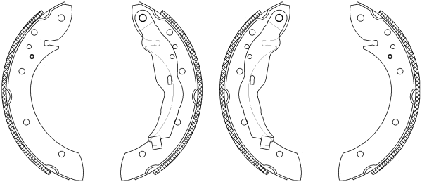 Brake Shoe Set (Q1204)