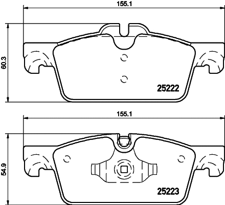 Brake Pad Set, disc brake (T2041)