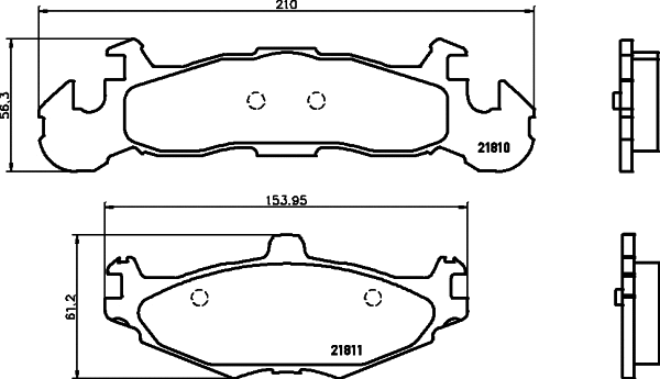 Brake Pad Set, disc brake (T1391)