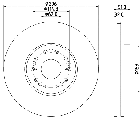 Brake Disc (55375)
